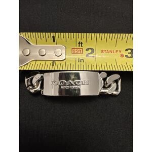 Coach Name Plate From A Bracelet Silver Tone